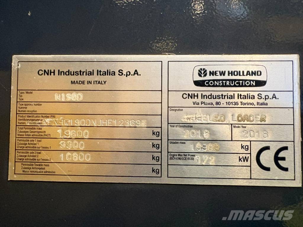 New Holland W 190 Pyöräkuormaajat