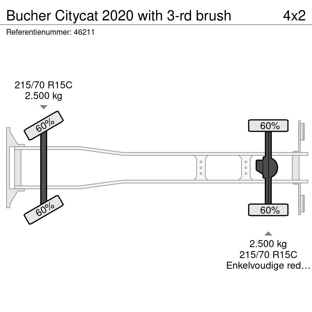 Bucher Citycat 2020 with 3-rd brush Ielu tīrāmās mašīnas