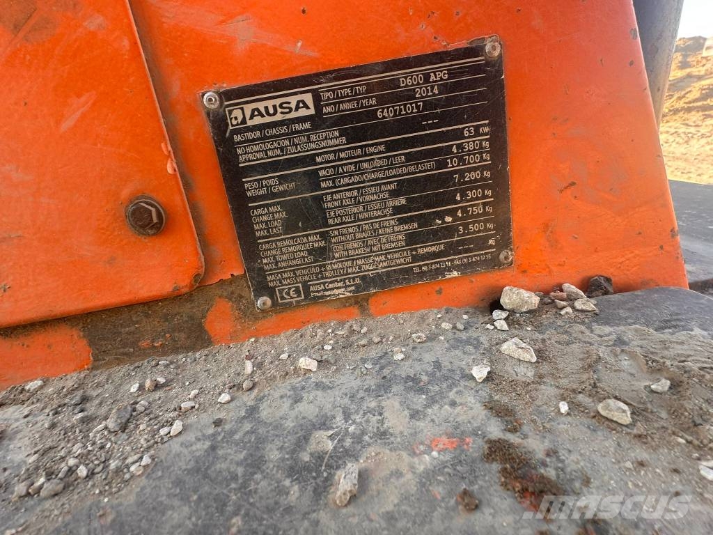 Ausa Ausa D 600 APG Site dumpers