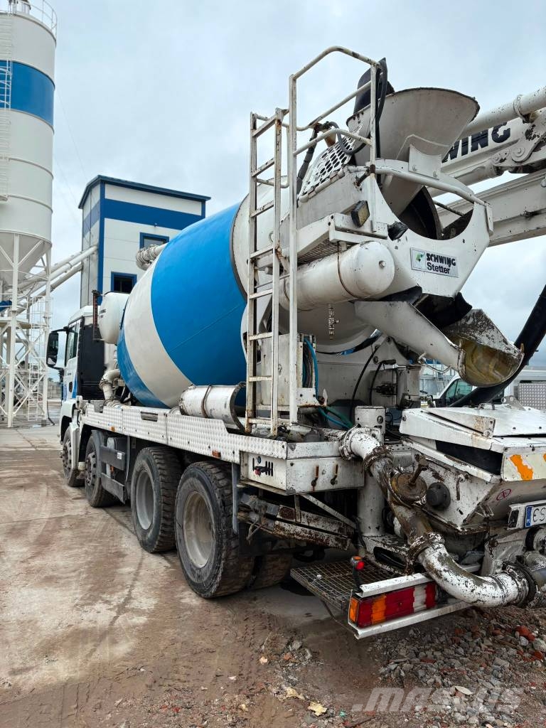 MAN TGS 35.400 , Pompogruszka Schwing 24-125 Transmikserler