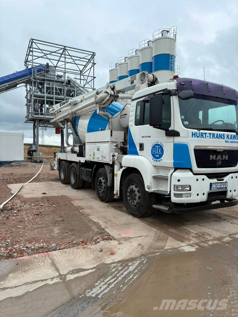 MAN TGS 35.400 , Pompogruszka Schwing 24-125 Transmikserler