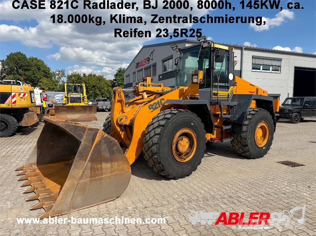 CASE 821C Klima Zentralschmierung Pás carregadoras de rodas