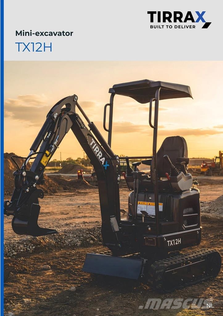  TIRRAX Binnendraaier TX12H Minibagger < 7t