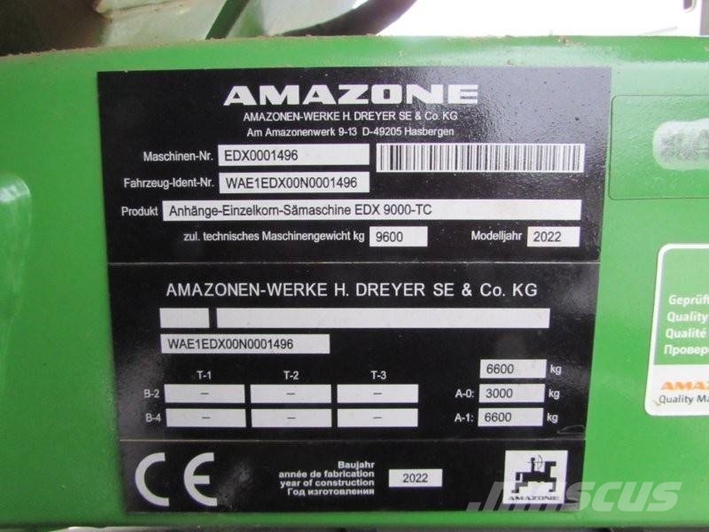 Amazone EDX 9000 TC Presné sejačky