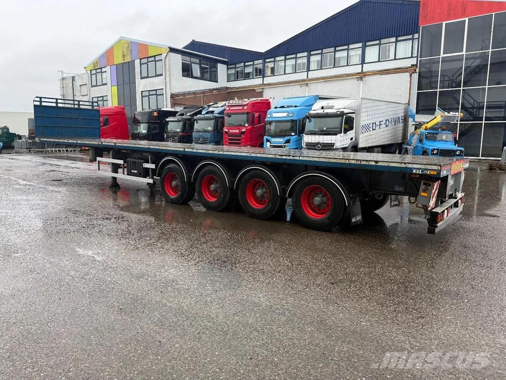 Kel-Berg E48B4 4 AXLE - BPW - LAST AXLE STEERING Vlakke laadvloeren