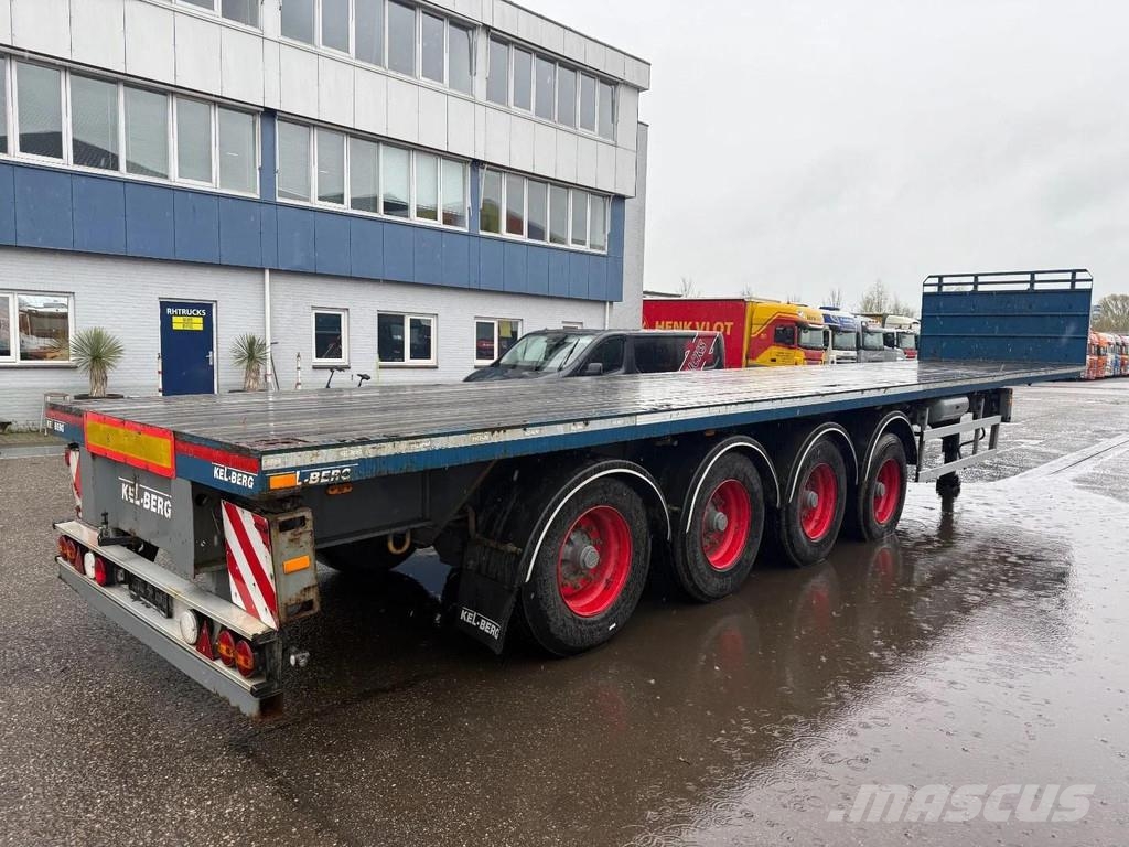 Kel-Berg E48B4 4 AXLE - BPW - LAST AXLE STEERING Vlakke laadvloeren
