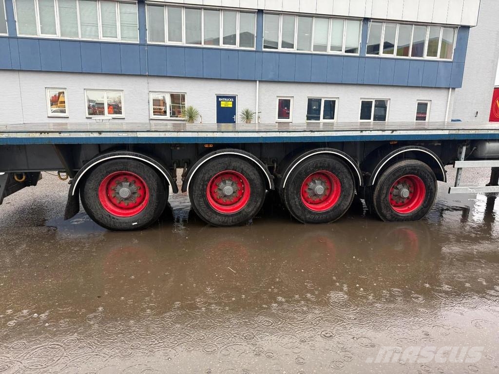 Kel-Berg E48B4 4 AXLE - BPW - LAST AXLE STEERING Vlakke laadvloeren
