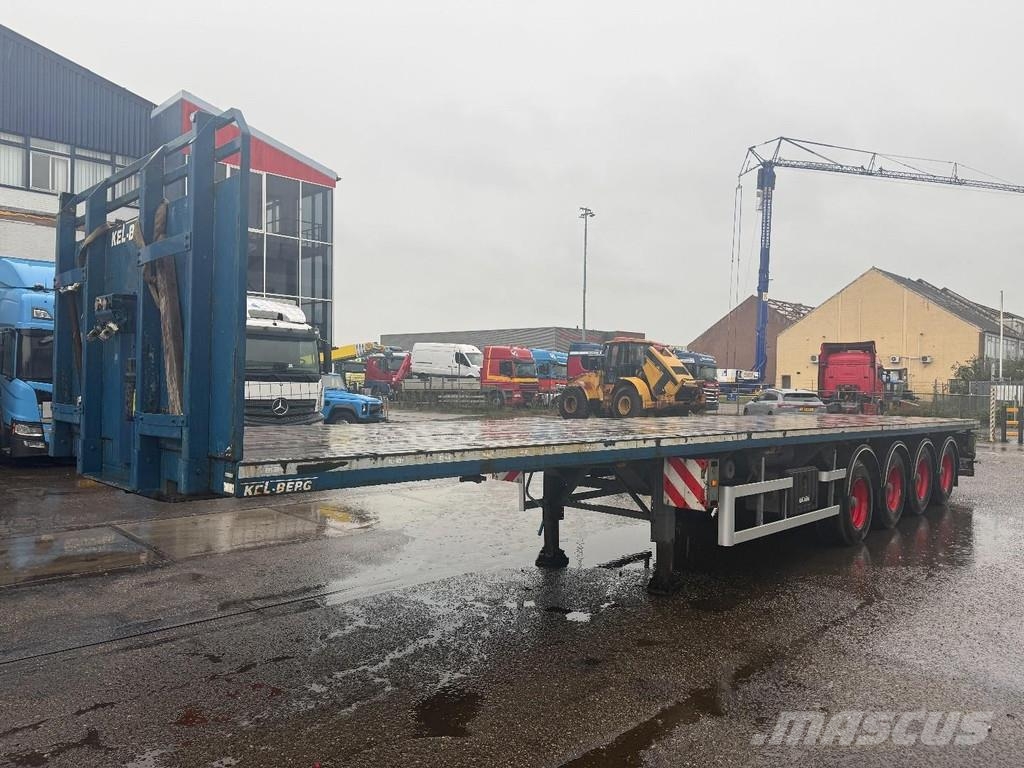 Kel-Berg E48B4 4 AXLE - BPW - LAST AXLE STEERING Vlakke laadvloeren