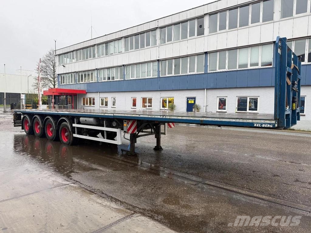 Kel-Berg E48B4 4 AXLE - BPW - LAST AXLE STEERING Vlakke laadvloeren