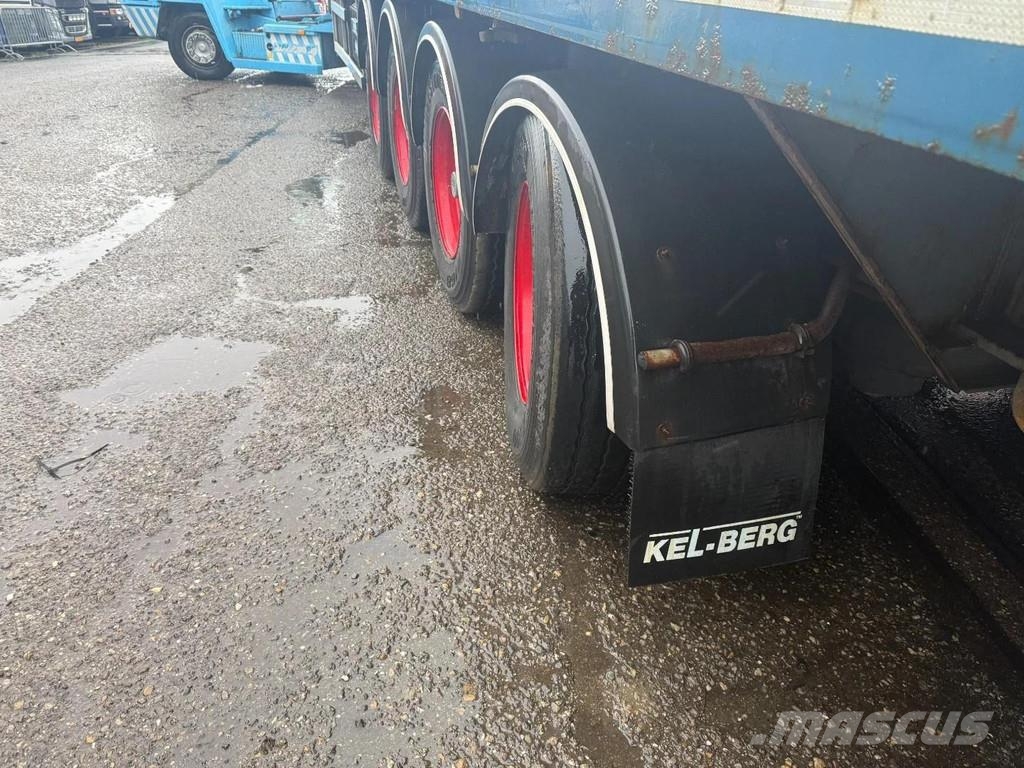 Kel-Berg E48B4 4 AXLE - BPW - LAST AXLE STEERING Vlakke laadvloeren