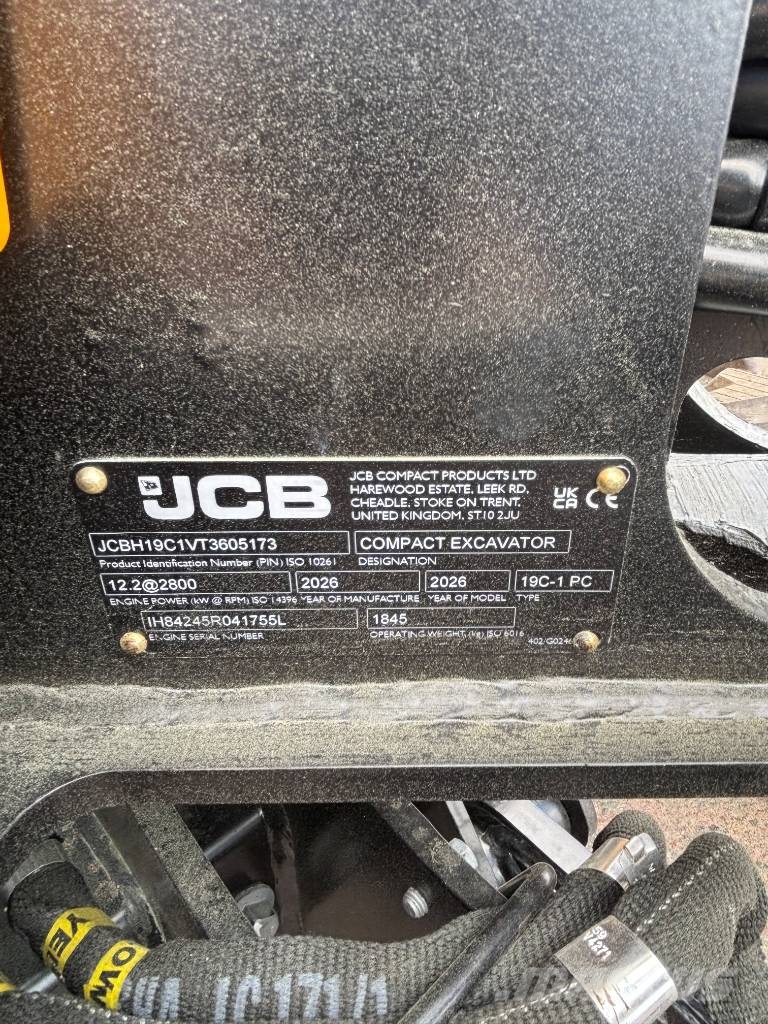 JCB 19 C-1 Mini ekskavatörler, 7 tona dek