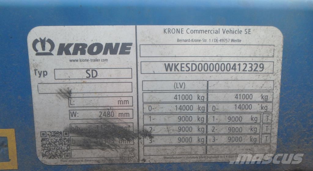 Krone Trailer Chassis Gooseneck 2x 20', 30', 40' and 45' Auflieger-Wechselfahrgestell