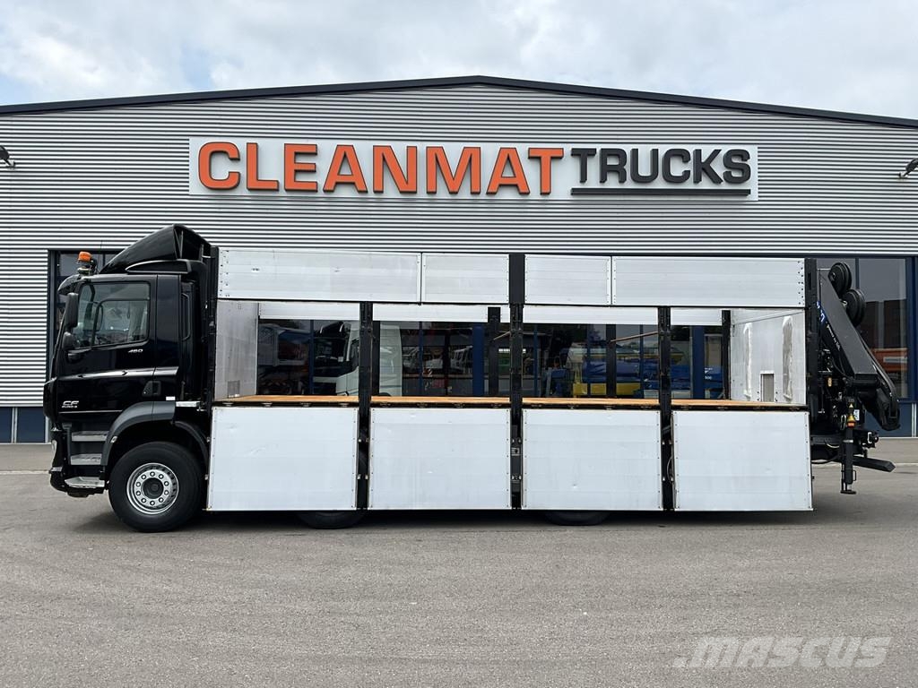DAF FAX CF 480 Kipper met HMF 21 Tonmeter laadkraan Savivarčių priekabų vilkikai