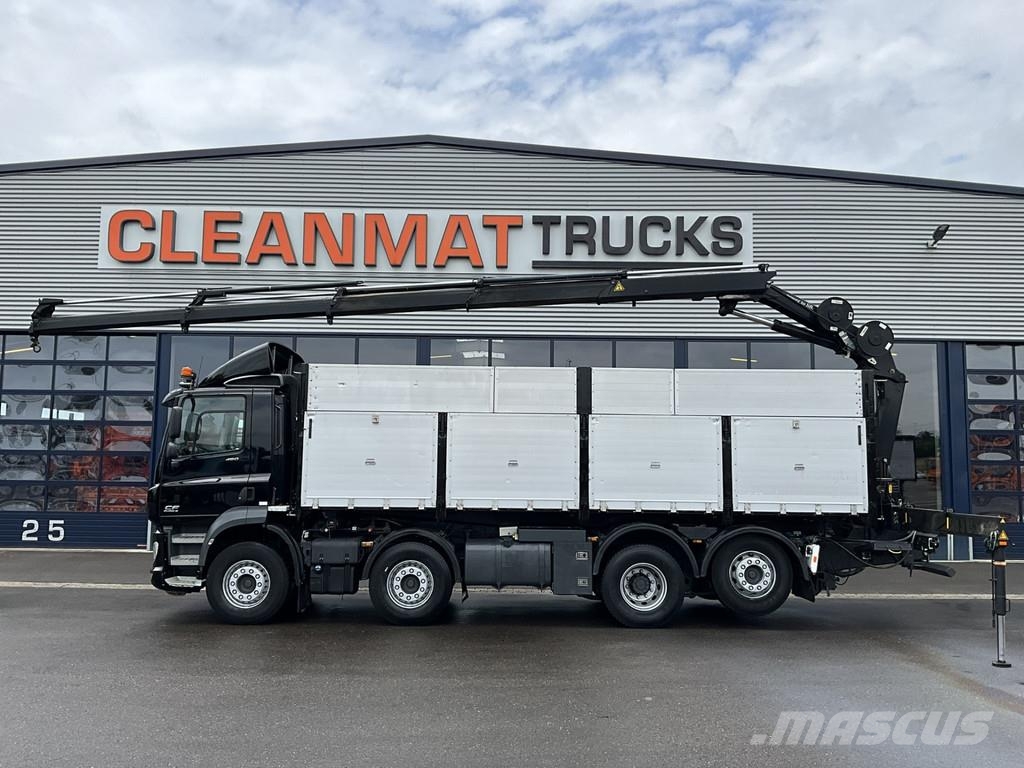 DAF FAX CF 480 Kipper met HMF 21 Tonmeter laadkraan Savivarčių priekabų vilkikai