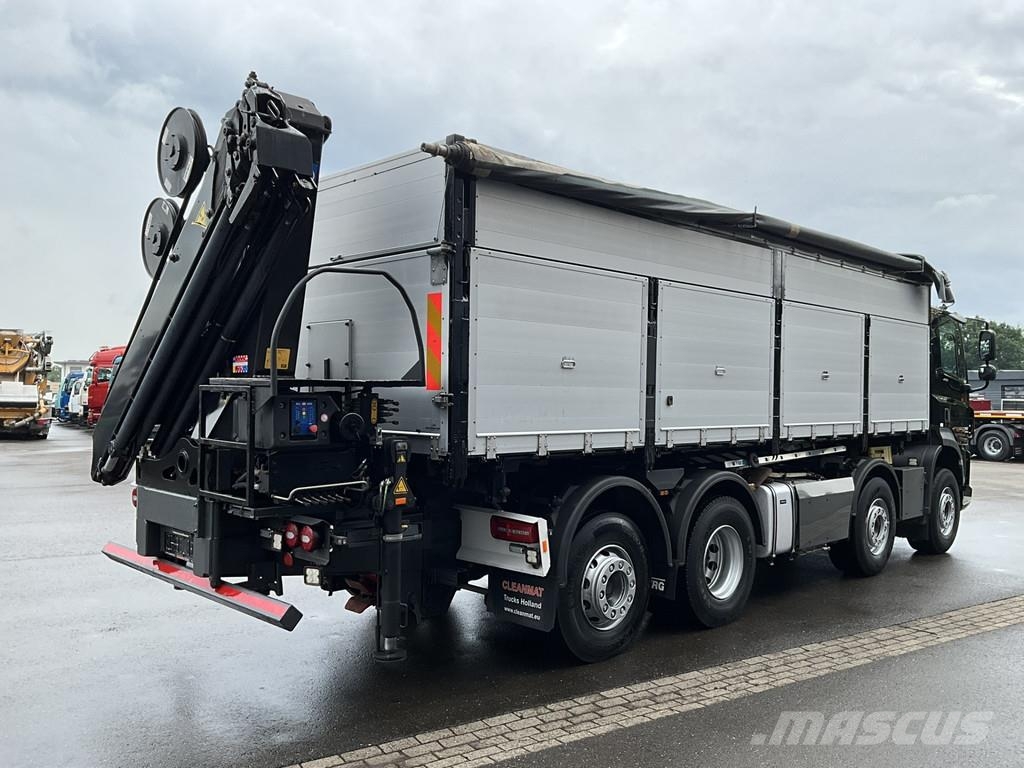 DAF FAX CF 480 Kipper met HMF 21 Tonmeter laadkraan Savivarčių priekabų vilkikai