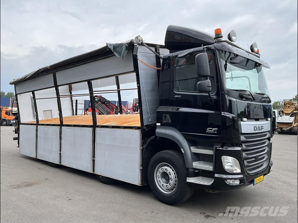 DAF FAX CF 480 Kipper met HMF 21 Tonmeter laadkraan Savivarčių priekabų vilkikai