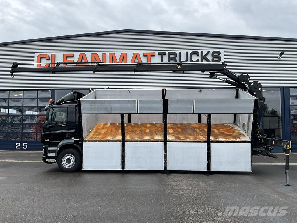 DAF FAX CF 480 Kipper met HMF 21 Tonmeter laadkraan Savivarčių priekabų vilkikai