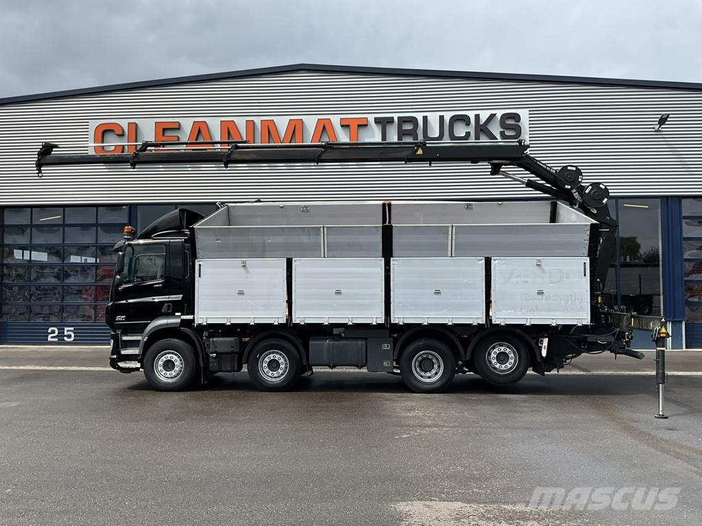 DAF FAX CF 480 Kipper met HMF 21 Tonmeter laadkraan Savivarčių priekabų vilkikai