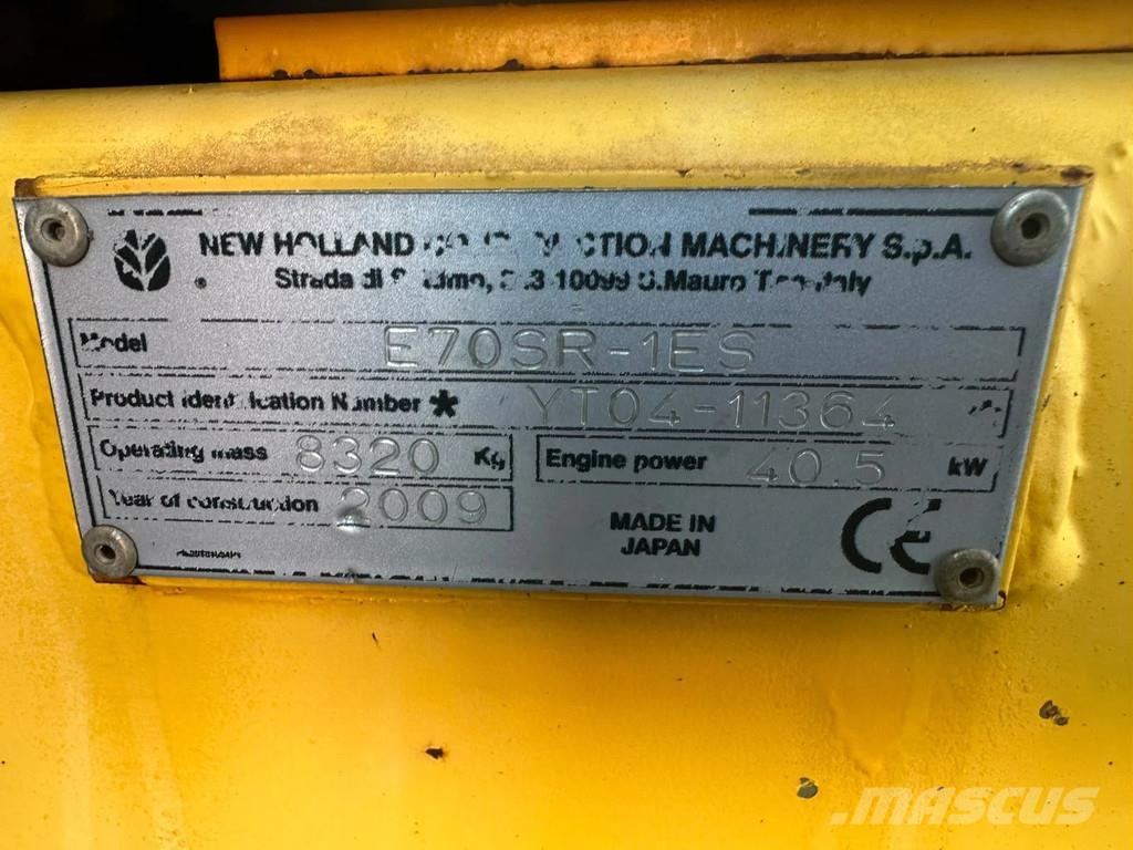 New Holland Kobelco E70SR-1ES | A/C Midi bagri 7t – 12t