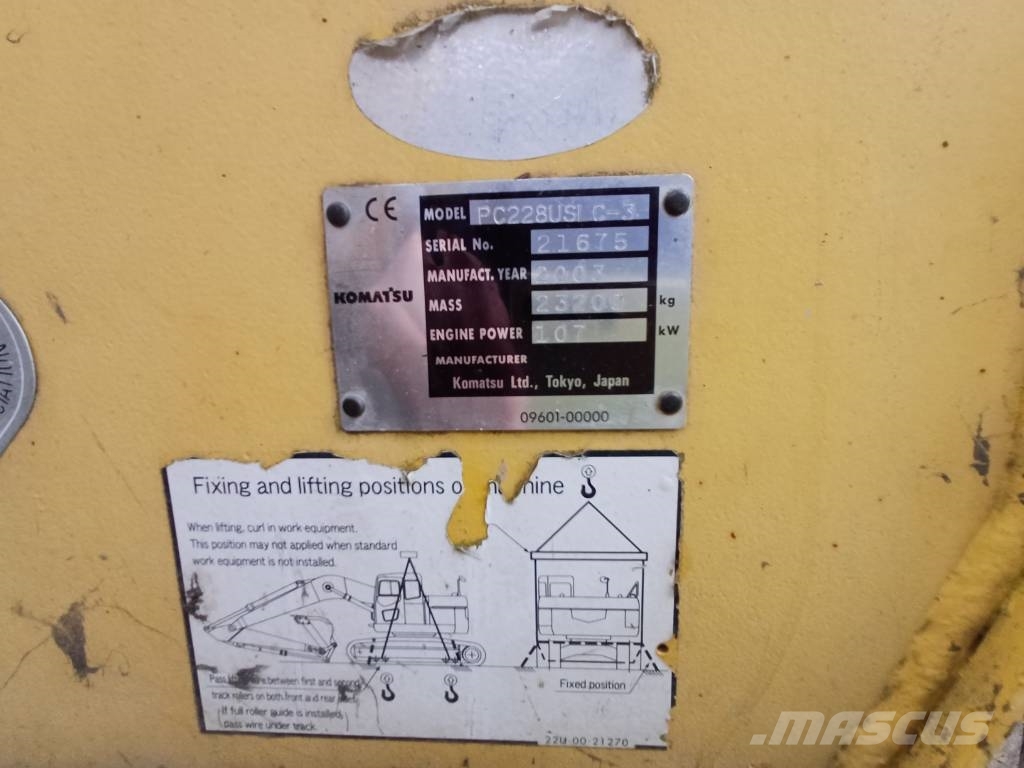 Komatsu PC 228 USLC-3 Rupsgraafmachines