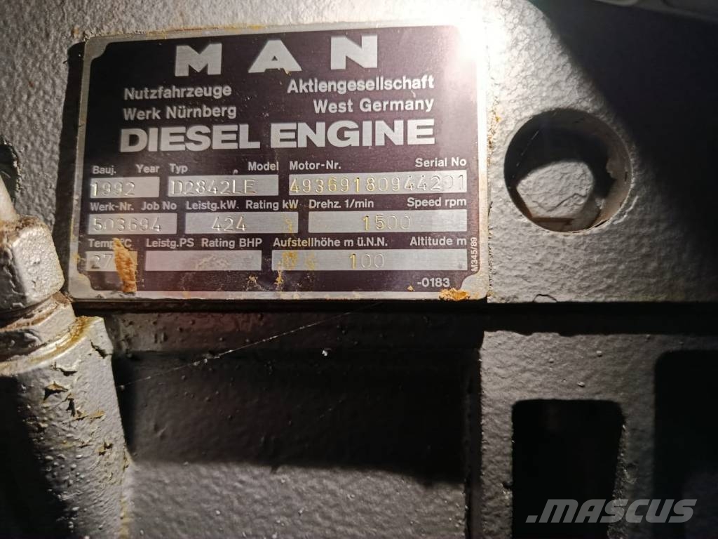 Polyma MA 1205005E65S Diesl Notstrom 493 KVA / 394 KW Dízel áramfejlesztők