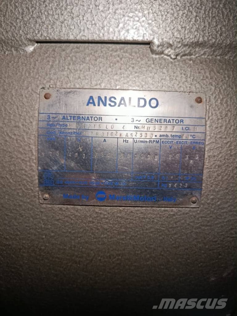 Polyma MA 1205005E65S Diesl Notstrom 493 KVA / 394 KW Dízel áramfejlesztők
