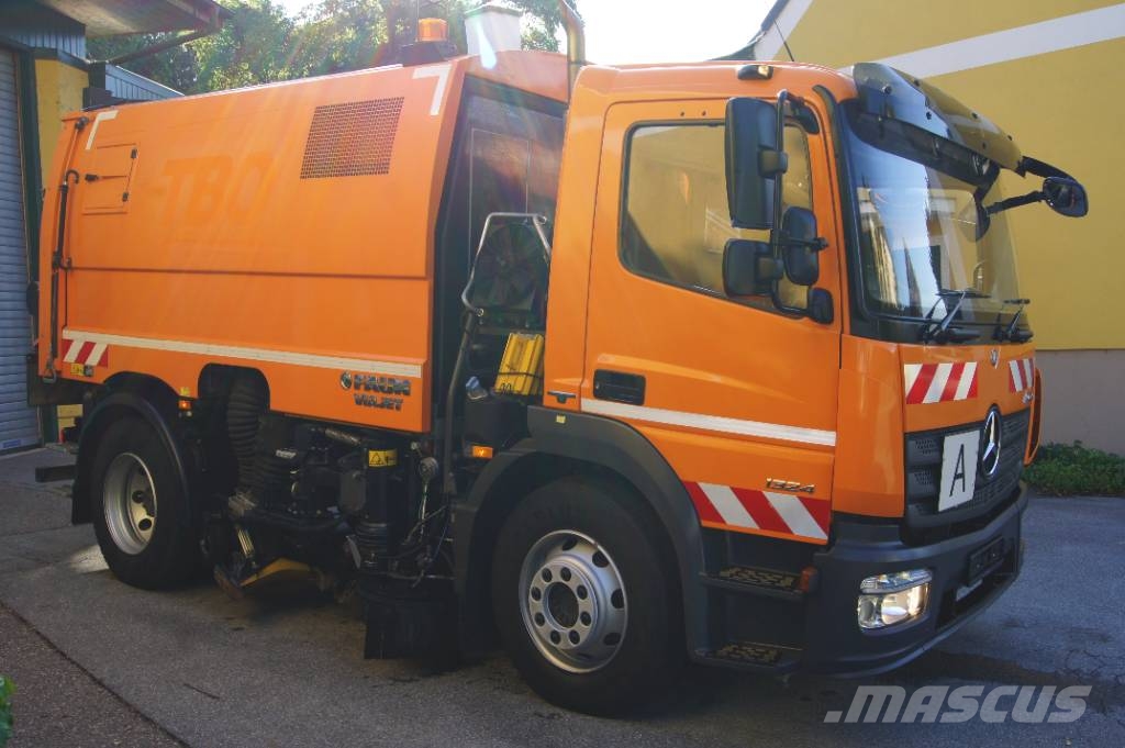 Mercedes-Benz ATEGO 1324/E 6/TÜV/FAUN Viajet 6 R+L+H Aufbaumotor Camión de barrendero