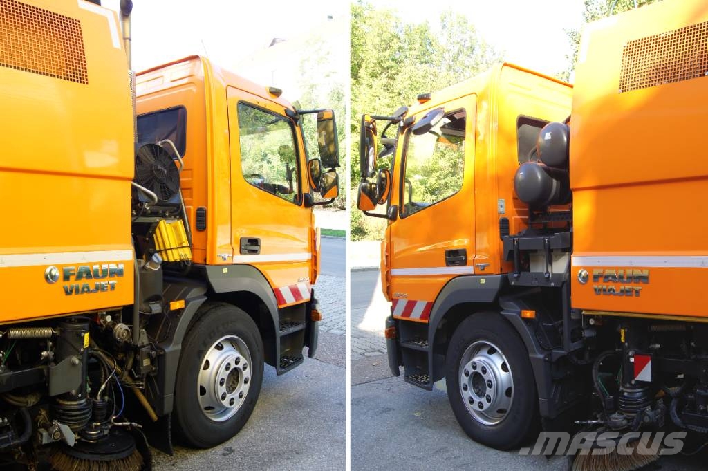 Mercedes-Benz ATEGO 1324/E 6/TÜV/FAUN Viajet 6 R+L+H Aufbaumotor Camión de barrendero