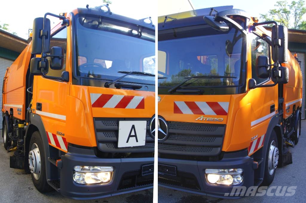Mercedes-Benz ATEGO 1324/E 6/TÜV/FAUN Viajet 6 R+L+H Aufbaumotor Camión de barrendero