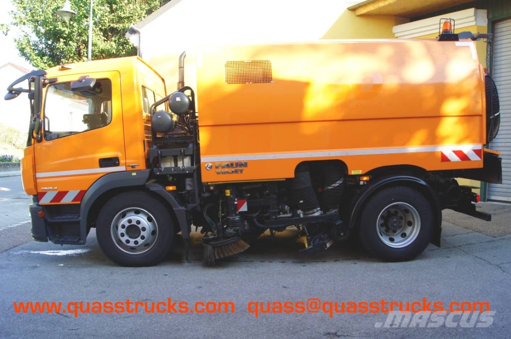 Mercedes-Benz ATEGO 1324/E 6/TÜV/FAUN Viajet 6 R+L+H Aufbaumotor Camión de barrendero