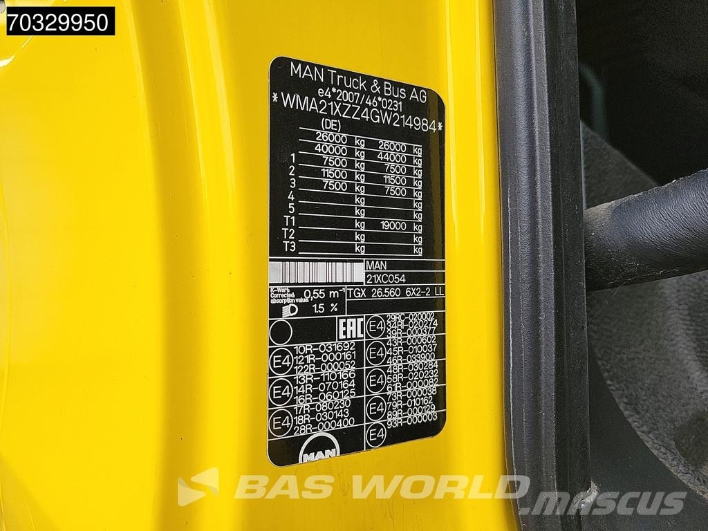 MAN TGX 26.560 TGX 6X2 NL-Combi APK transporter Winch Egyéb