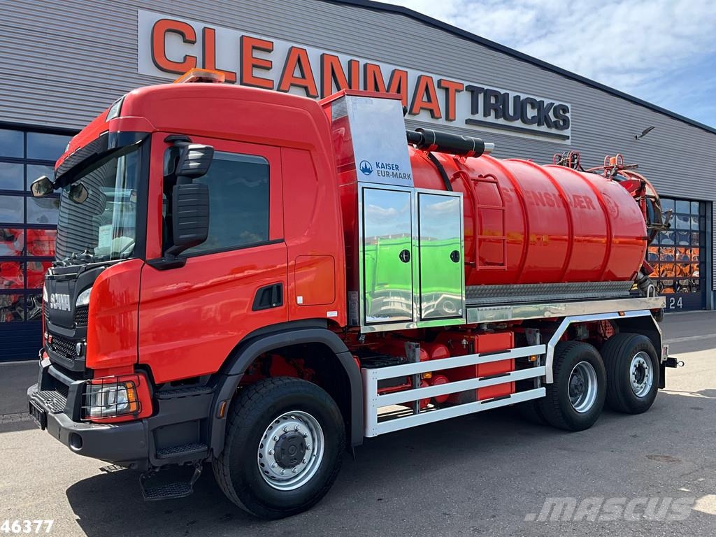 Scania P 450 XT 6x4 Euro 6 Kaiser 15m³ Vacuum/Saug Camion autospurgo