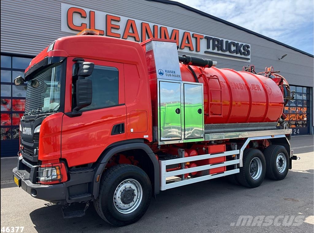 Scania P 450 XT 6x4 Euro 6 Kaiser 15m³ Vacuum/Saug شاحنات مزدوجة / خلخلة