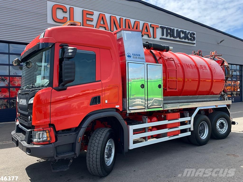 Scania P 450 XT 6x4 Euro 6 Kaiser 15m³ Vacuum/Saug Camion autospurgo