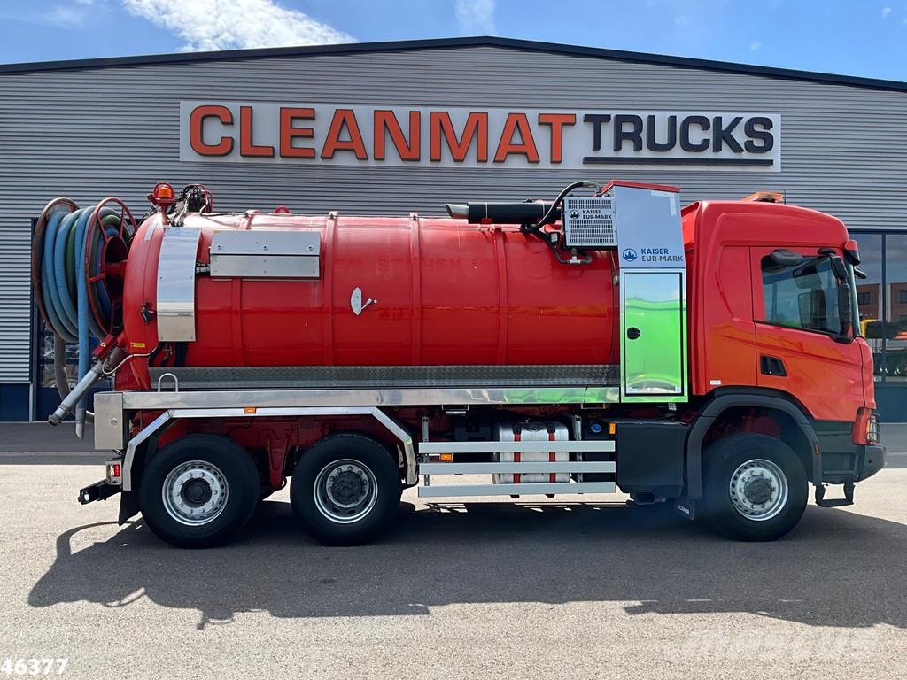 Scania P 450 XT 6x4 Euro 6 Kaiser 15m³ Vacuum/Saug Camion autospurgo