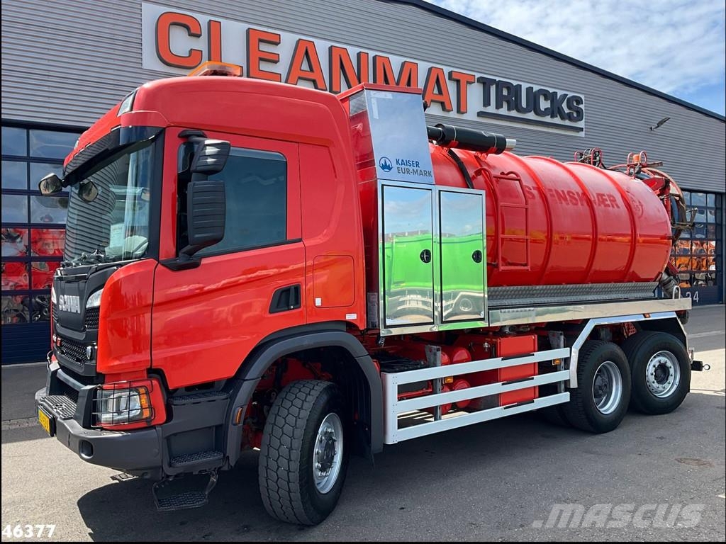 Scania P 450 XT 6x4 Euro 6 Kaiser 15m³ Vacuum/Saug شاحنات مزدوجة / خلخلة