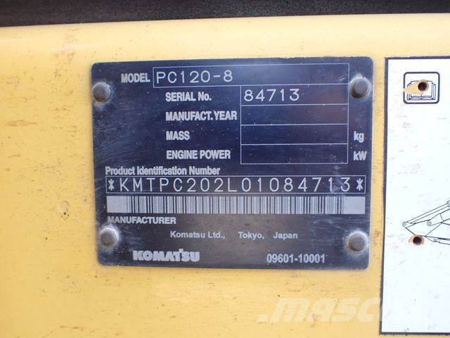 PC PC120‑8 حفارات زحافة
