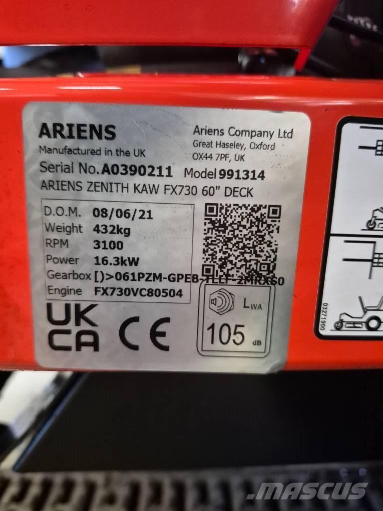 Ariens ZENITH 60 Χορτοκοπτικά μηδενικής στροφής
