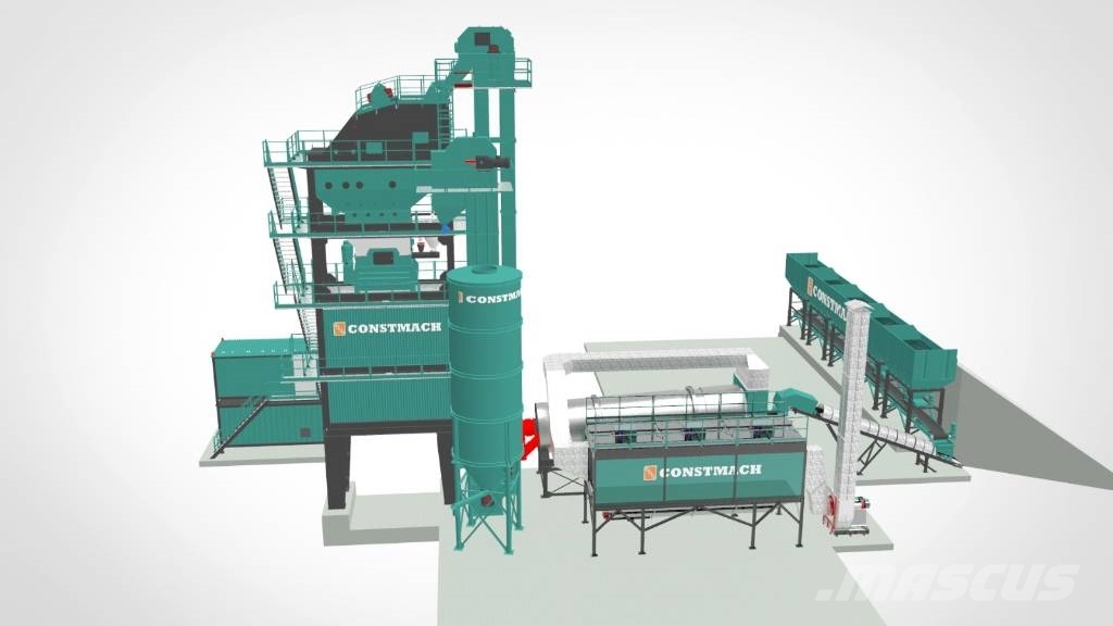 Constmach Stationary Asphalt Mixing Plant 100tph Asfaltne baze