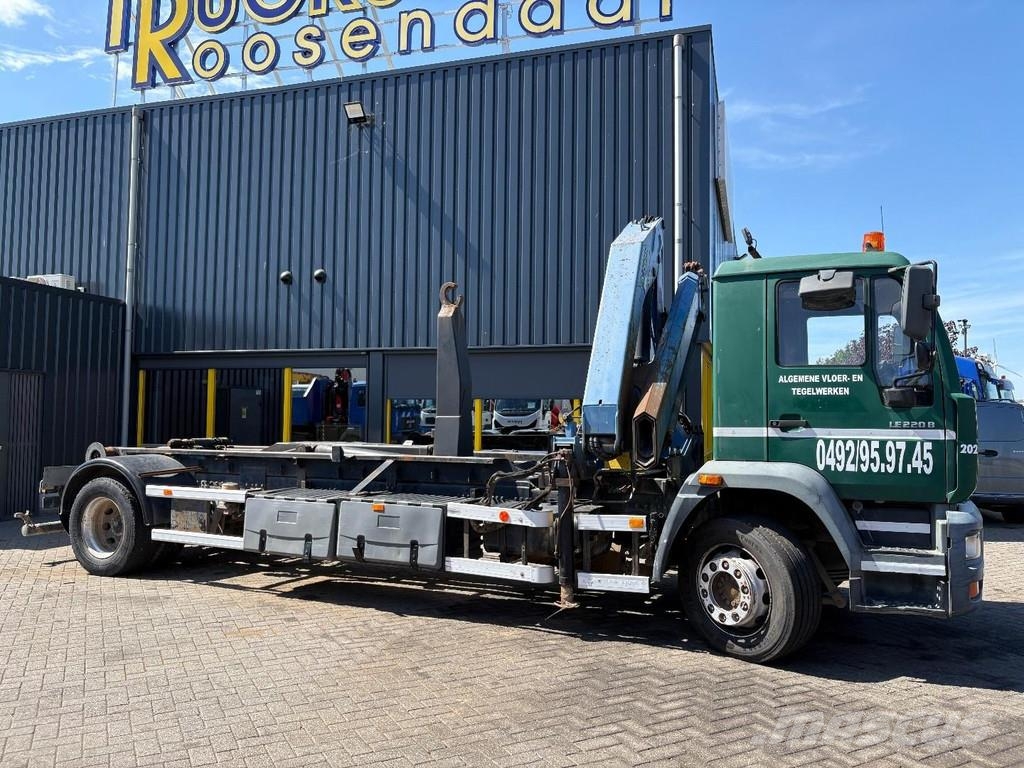MAN LE 220 B + PALFINGER PK 14080 - 3X EXT + HOOK ARM Kranen voor alle terreinen