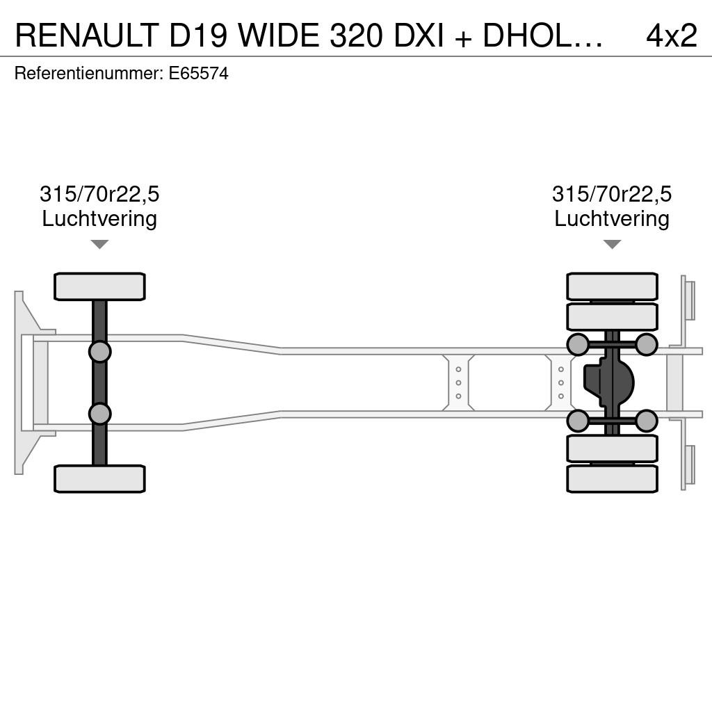 Renault D19 WIDE 320 DXI + DHOLLANDIA 2T. Camiones desmontables