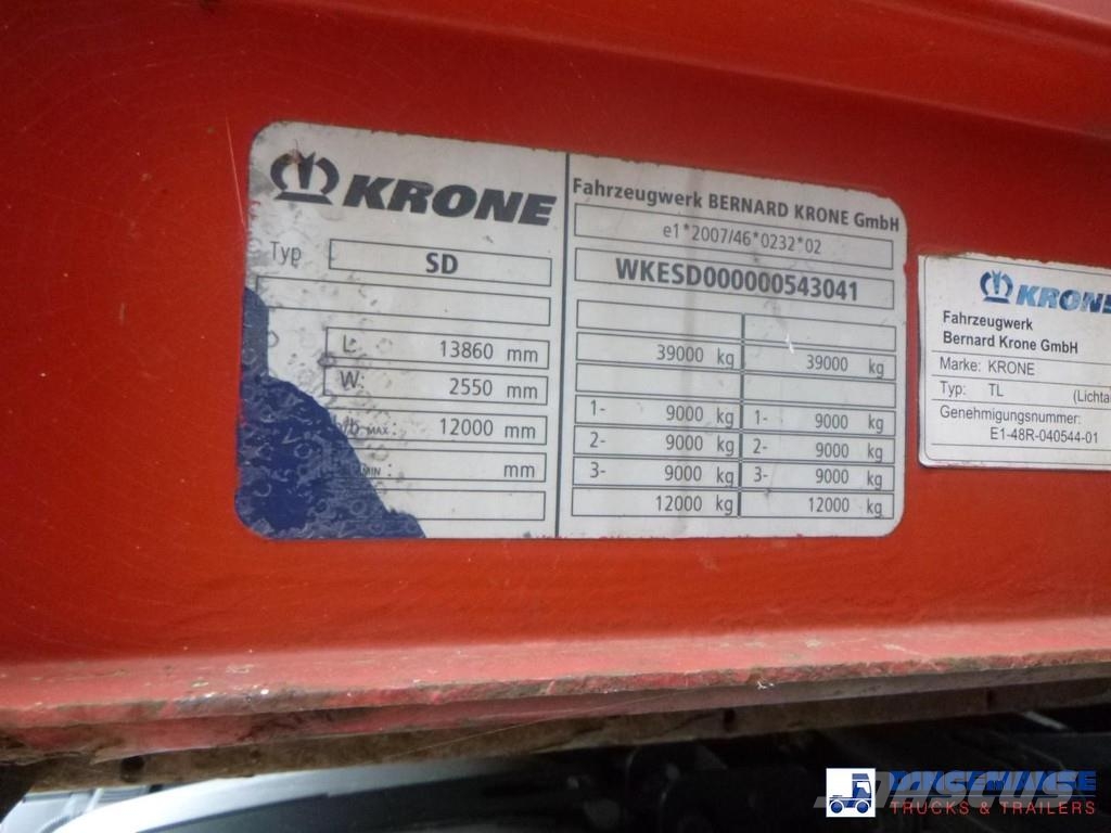Volvo + Krone FH 460 6x2 Euro 6 + Curtain side trailer S Vlačilci