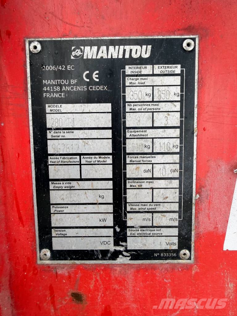 Manitou 280 TJ Knikarmhoogwerkers