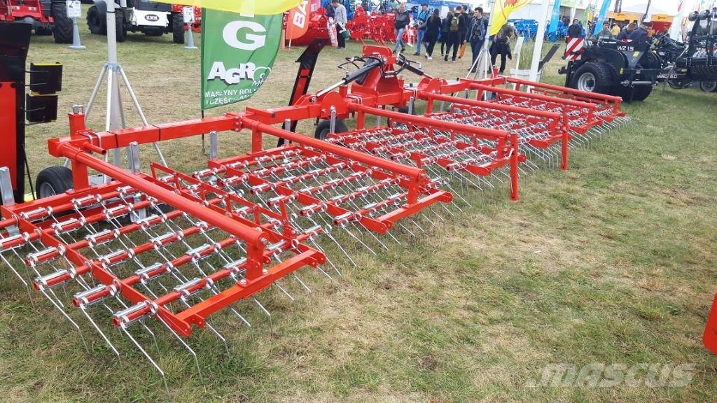 Jar-Met harrow / weeder 6m, hydraulic frame / chwastownik 其他耕耘機和配件