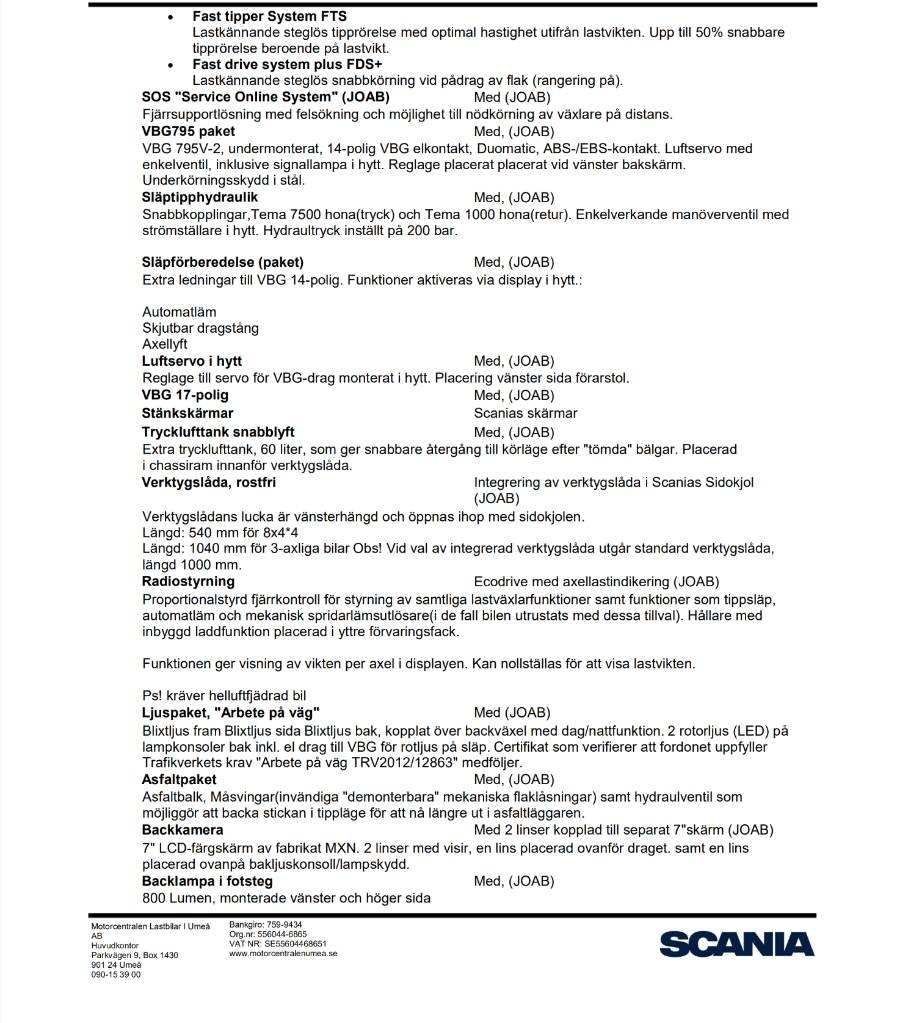 Scania R560 8x4*4 R 560 LB Camiones elevadores de gancho