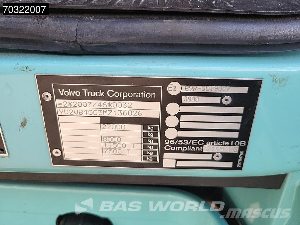 Volvo Electric 6X2 100% Electric 4x66Kw 20m3 OMB Legend Kamioni za otpad