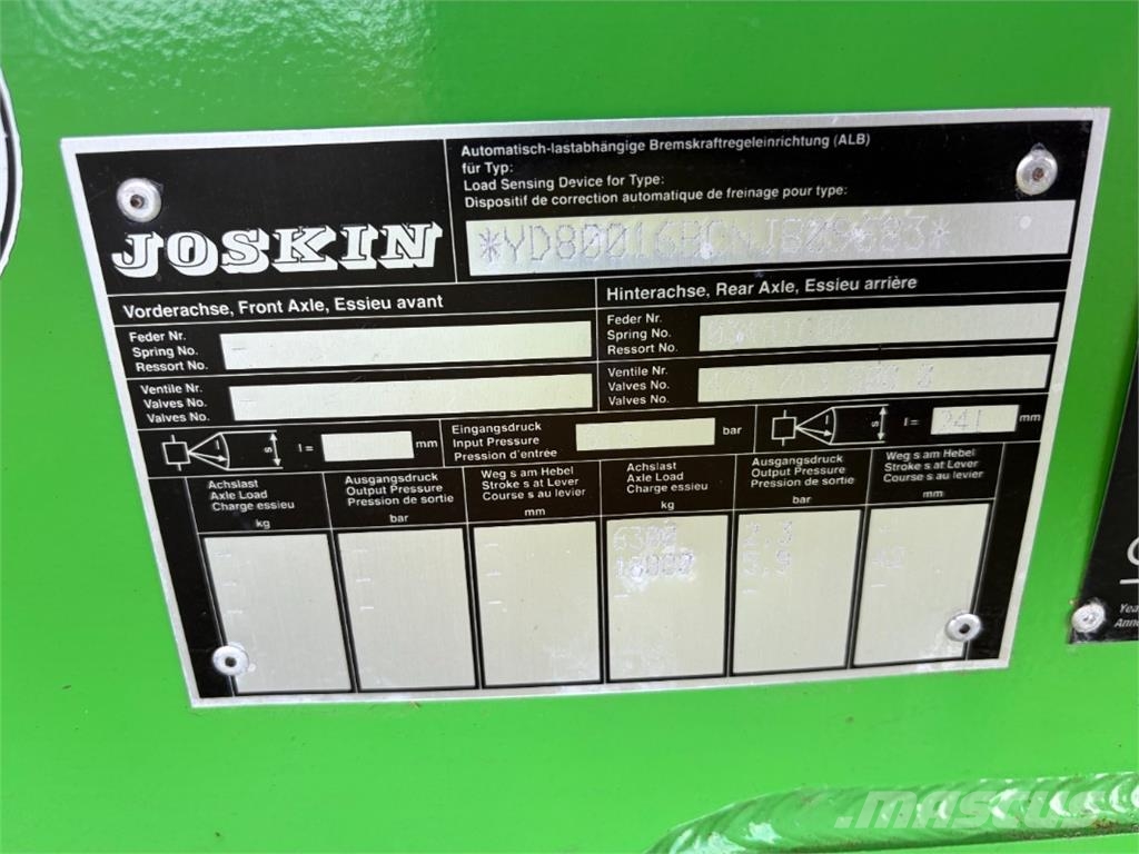 Joskin TRANS-CAP 6500/22 Kipperaanhangers