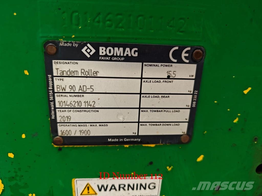 Bomag BW 90 AD-5 Otros rodillos