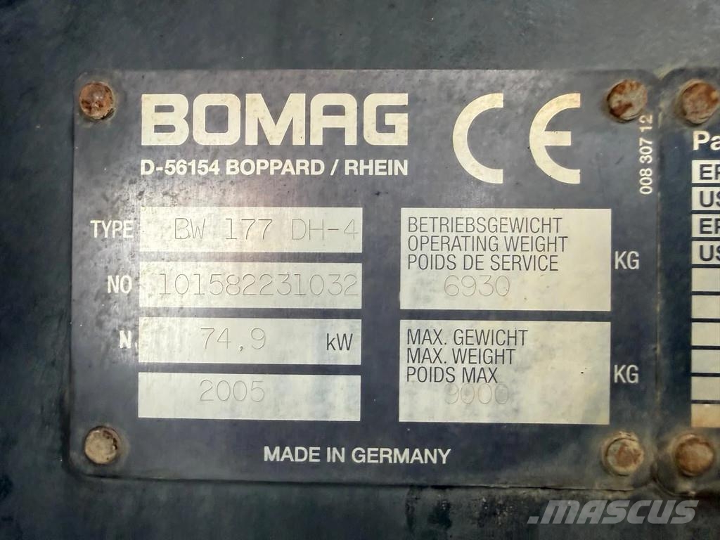 Bomag BW177DH-4 مداحل متنوعة