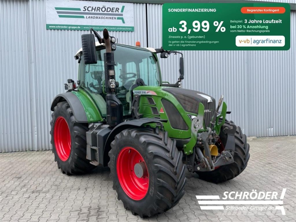 Fendt 516 VARIO S4 PROFI PLUS Tractores